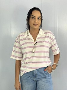 Polo Moletinho Luxxo Off\Rosa