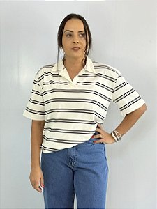 Polo Moletinho Luxxo Off\Azul Marinho