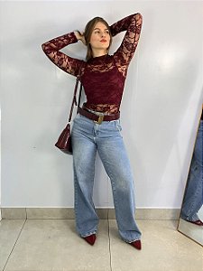 Calça Jeans Wide Leg Clara NXO
