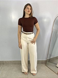 Calça Alfaiataria Cru Fancy