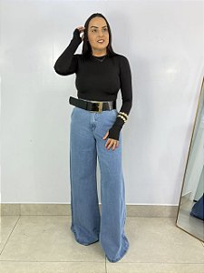 Calça Jeans Pantalona Marrice Azul