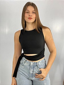 Cropped Poliamida Carla Preto