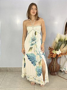 Vestido Longo Azul Tifany Rebeca