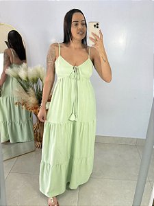 Vestido Longo Daniela Verde