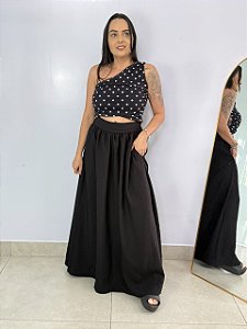 Saia Longa Marrante Bela Preta