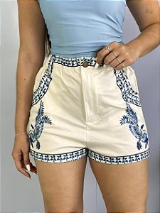 Short Sarja Off Azul Valentina