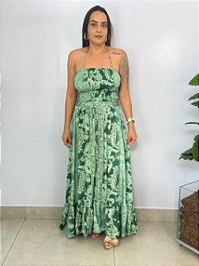 Vestido Indiano Verde Lastex