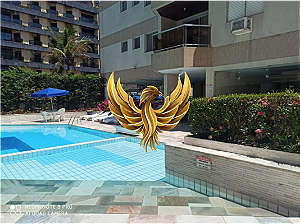 Apartamento Próximo a Praia da Enseada no Guarujá 2 Quartos 1 Suíte 2 Banheiros 1 Vaga 58.00m²