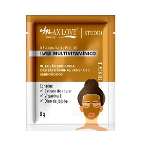 Máscara Facial Peel Off Caviar Multivitamínico