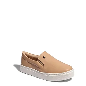 Tênis Slip On Bege Flat