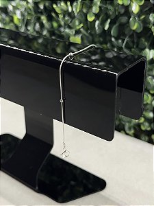 Pulseira Rabo de Rato Laminada C/ Bola 19cm