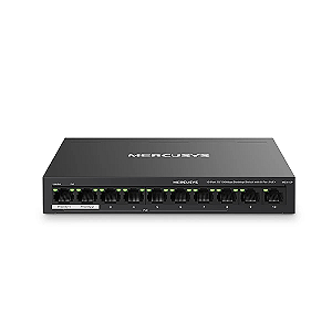 Switch 10 Portas 10/100 Com 8 Portas Poe+ 2 Uplink S1010f-P