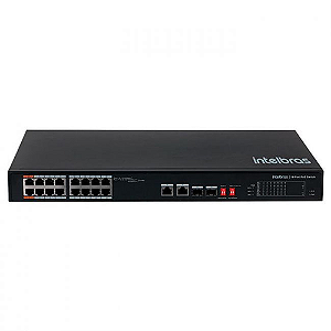 Switch 16 Portas 10/100 Poe+ 2 Portas Combo Sf 1822 Hi-Poe N