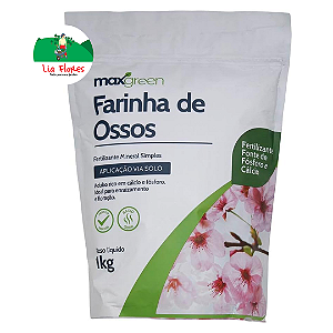 Farinha de Osso 1kg Fertilizante orgânico, Fósforo e Cálcio Forth MaxGreen