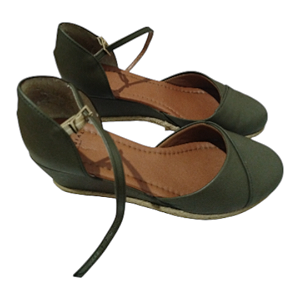 Sapatilha Anabela Mundial Verde Militar – Feminina-Tamanho 36