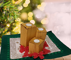 Conjunto suporte para velas