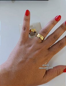 Par de Alianças Abauladas 8mm
