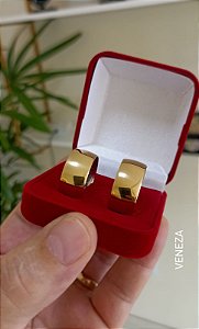 Par de Alianças Abauladas 10mm