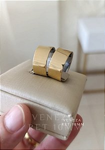 Par de Alianças Retas 10mm