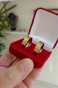 Par de Alianças 6mm Bulgary