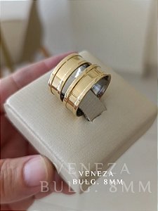 Par de Alianças 8mm Bulgary