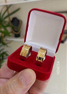 Par de Alianças 8mm Bulgary