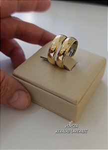Par de Alianças 6mm Abaul Rebaixo