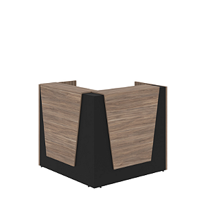 BALCÃO DE ATENDIMENTO ALTO ANGULAR GEBB WORK