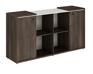 ARMÁRIO BAIXO COM 2 PORTAS E 4 NICHOS - EDGE GEBB WORK