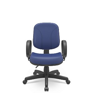 CADEIRA OPERATIVA DIRETOR AZUL E PRETA - PLAXMETAL