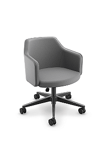 POLTRONA REUNIÃO CAVALETTI DUO -BASE TWIN COM RODÍZIOS