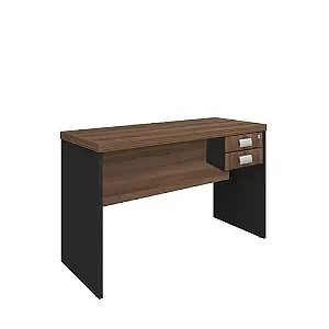 MESA ESCRITÓRIO C/GAVETAS NATURE/PRETO - INCOFLEX