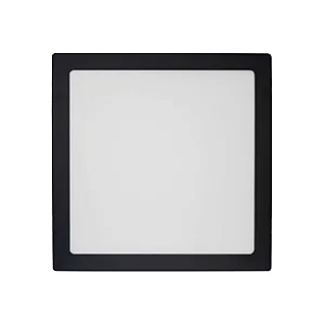 KIT PAINEL LED EMBUTIR 29X29 24W 6500K PRETO AVANT