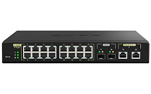QSW-M2116P-2T2S Qnap - Switch Gerenciável PoE de 20x portas