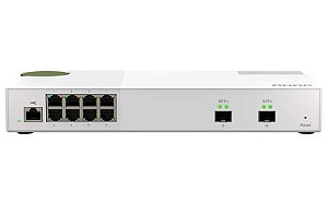 QSW-M2108-2S Qnap - Switch Gerenciável de 10x portas SFP+/RJ45