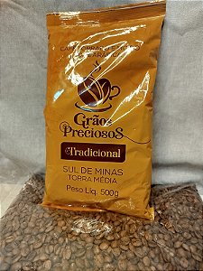 Café Grãos Preciosos Tradicional Torra média 500 g - Moído