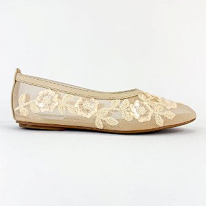 BEATRIZ - SAPATILHA EM TELA COM BORDADOS EM PAETÊ 1789