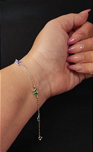 Pulseira Borboletas Prata 925