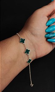 Pulseira 3 trevos prata 925