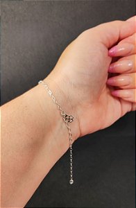 Pulseira trevo em prata original 925