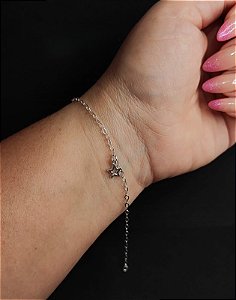 Pulseira estrela em prata original 925