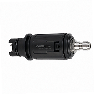 TUBEIRA CURTA PRETA 1/4" ENG. RÁPIDO AJUSTÁVEL