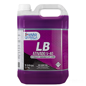 DESINCRUSTANTE ACIDO LB ATIVADO V-40 5 LTRS VISAO QUIMICA