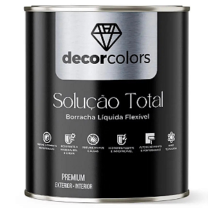Tinta Borracha Liquida Solução Total 4,3kg - Decor Colors - Cor Poseidon