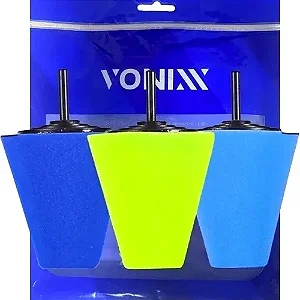 JG 03 PCS BOINA POLIMENTO EM CONE