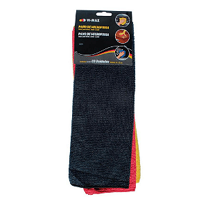 PANO MICROFIBRA W-MAX 35X35CM SOLAPA 3UNID.