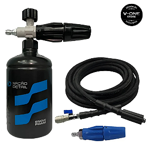 Kit Mangueira 15M Completa + Snow foam Hobby Black Edition