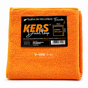 KERS TOALHA DE MIC ORANGE 40X40CM 360GSM COM BORDA