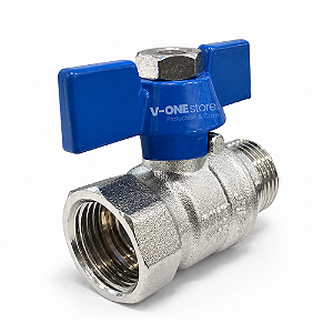 REGISTRO DE ESFERA 1/2" BSP MACHO/FÊMEA