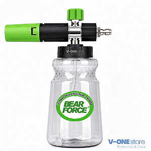 SNOW FOAM BEAR FORCE PRO 1L COM ENGATE RÁPIDO DE 1/4" E GICLÊ EXTRA 1.1MM
